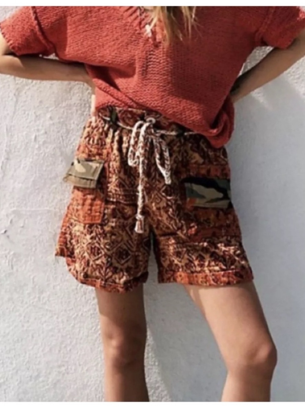 FREE PEOPLE Dakota Skies
Stitched Kantha Shorts